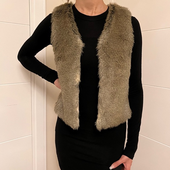 Aritzia Faux Fur Vest - Picture 2 of 4